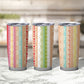 Nigerian Aso Oke African Ethnic Stripes Tumbler Cup
