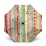 Nigerian Aso Oke African Ethnic Stripes Umbrella