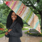 Nigerian Aso Oke African Ethnic Stripes Umbrella