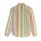 Nigerian Aso Oke African Ethnic Stripes Women Casual Shirt