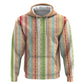 Nigerian Aso Oke African Ethnic Stripes Zip Hoodie