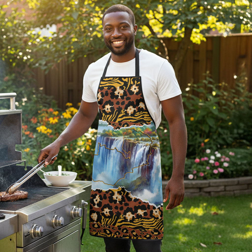 Zambian Heritage Independence 1964 Apron Traditional African Seamless Pattern