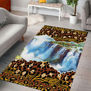 Zambian Heritage Independence 1964 Area Rug Traditional African Seamless Pattern