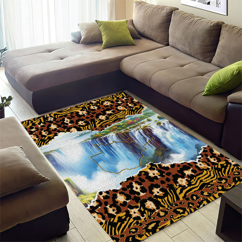 Zambian Heritage Independence 1964 Area Rug Traditional African Seamless Pattern