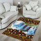 Zambian Heritage Independence 1964 Area Rug Traditional African Seamless Pattern