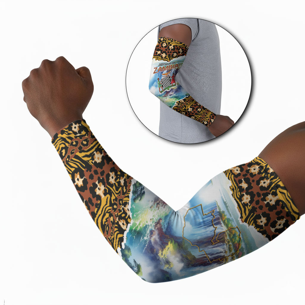 Zambian Heritage Independence 1964 Arm Sleeves Traditional African Seamless Pattern