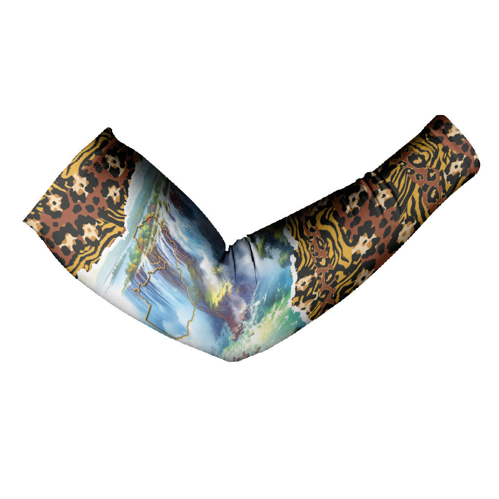 Zambian Heritage Independence 1964 Arm Sleeves Traditional African Seamless Pattern