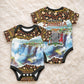 Zambian Heritage Independence 1964 Baby Onesie Traditional African Seamless Pattern