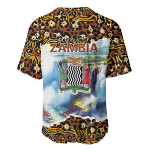 Zambian Heritage Independence 1964 Baseball Jersey Traditional African Seamless Pattern