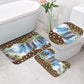 Zambian Heritage Independence 1964 Bathroom Set Traditional African Seamless Pattern