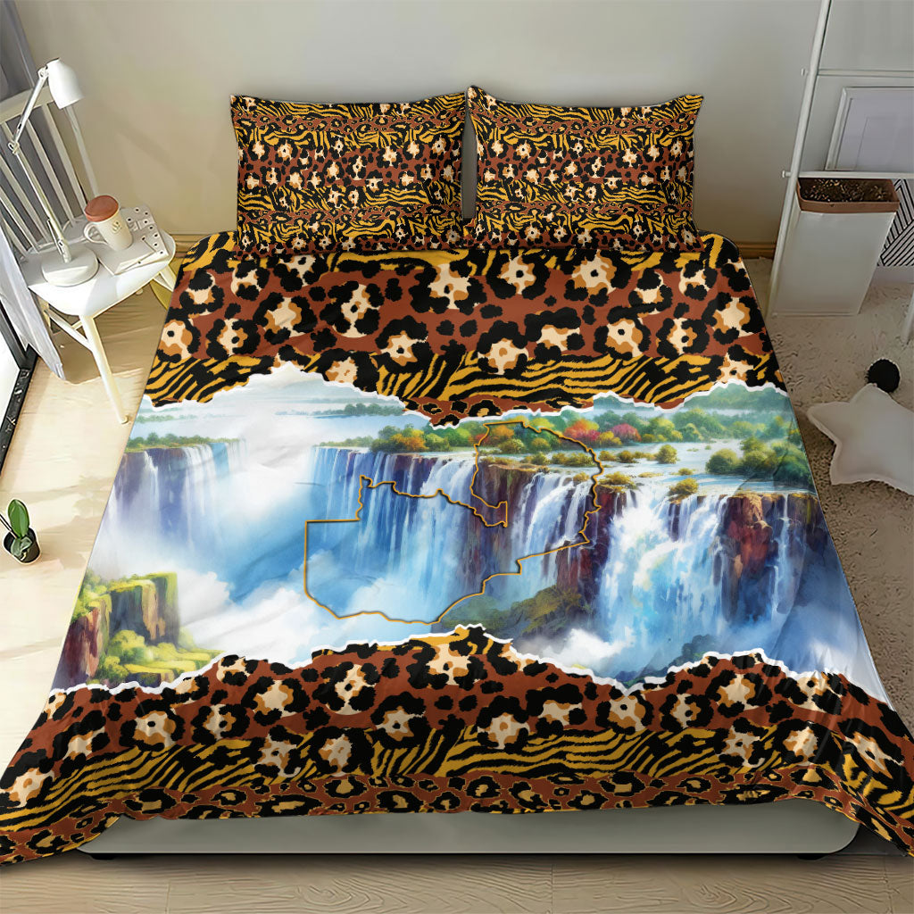 Zambian Heritage Independence 1964 Bedding Set Traditional African Seamless Pattern
