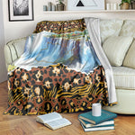 Zambian Heritage Independence 1964 Blanket Traditional African Seamless Pattern