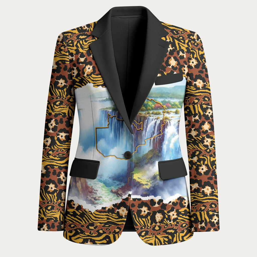 Zambian Heritage Independence 1964 Blazer Traditional African Seamless Pattern