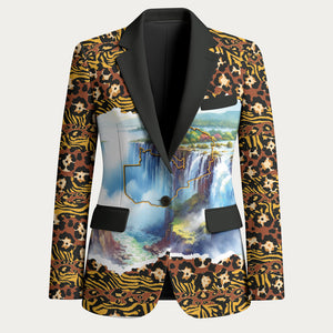 Zambian Heritage Independence 1964 Blazer Traditional African Seamless Pattern