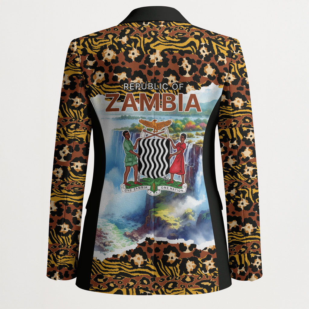 Zambian Heritage Independence 1964 Blazer Traditional African Seamless Pattern
