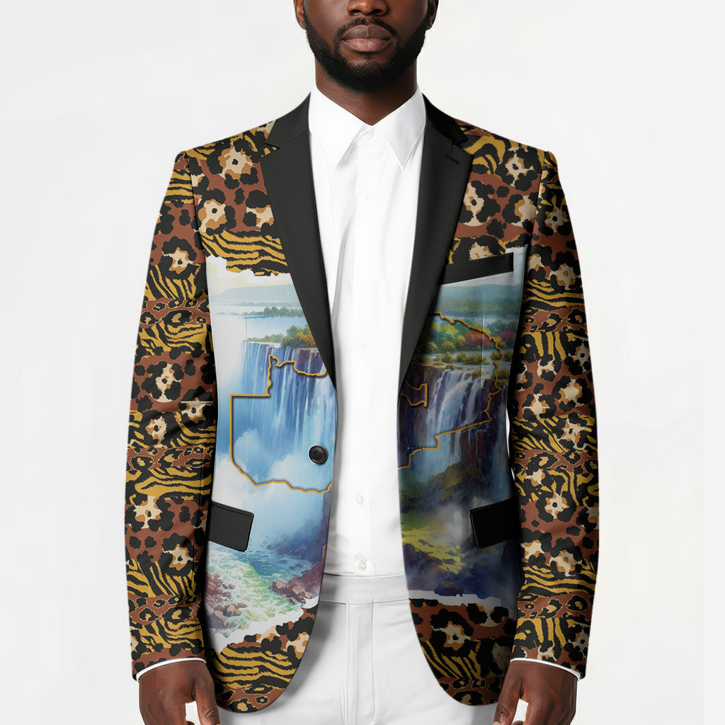 Zambian Heritage Independence 1964 Blazer Traditional African Seamless Pattern