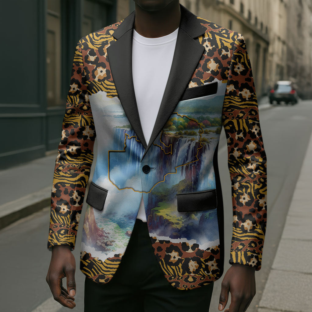 Zambian Heritage Independence 1964 Blazer Traditional African Seamless Pattern