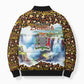 Zambian Heritage Independence 1964 Bomber Puffer Jacket Traditional African Seamless Pattern