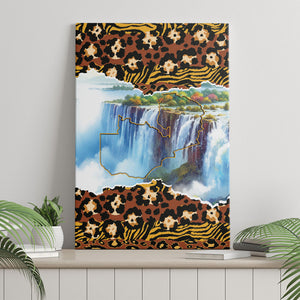 Zambian Heritage Independence 1964 Canvas Wall Art Traditional African Seamless Pattern