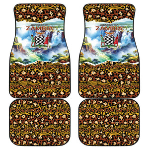 Zambian Heritage Independence 1964 Car Mats Traditional African Seamless Pattern