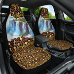 Zambian Heritage Independence 1964 Car Seat Cover Traditional African Seamless Pattern
