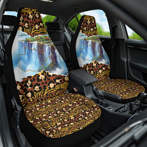 Zambian Heritage Independence 1964 Car Seat Cover Traditional African Seamless Pattern
