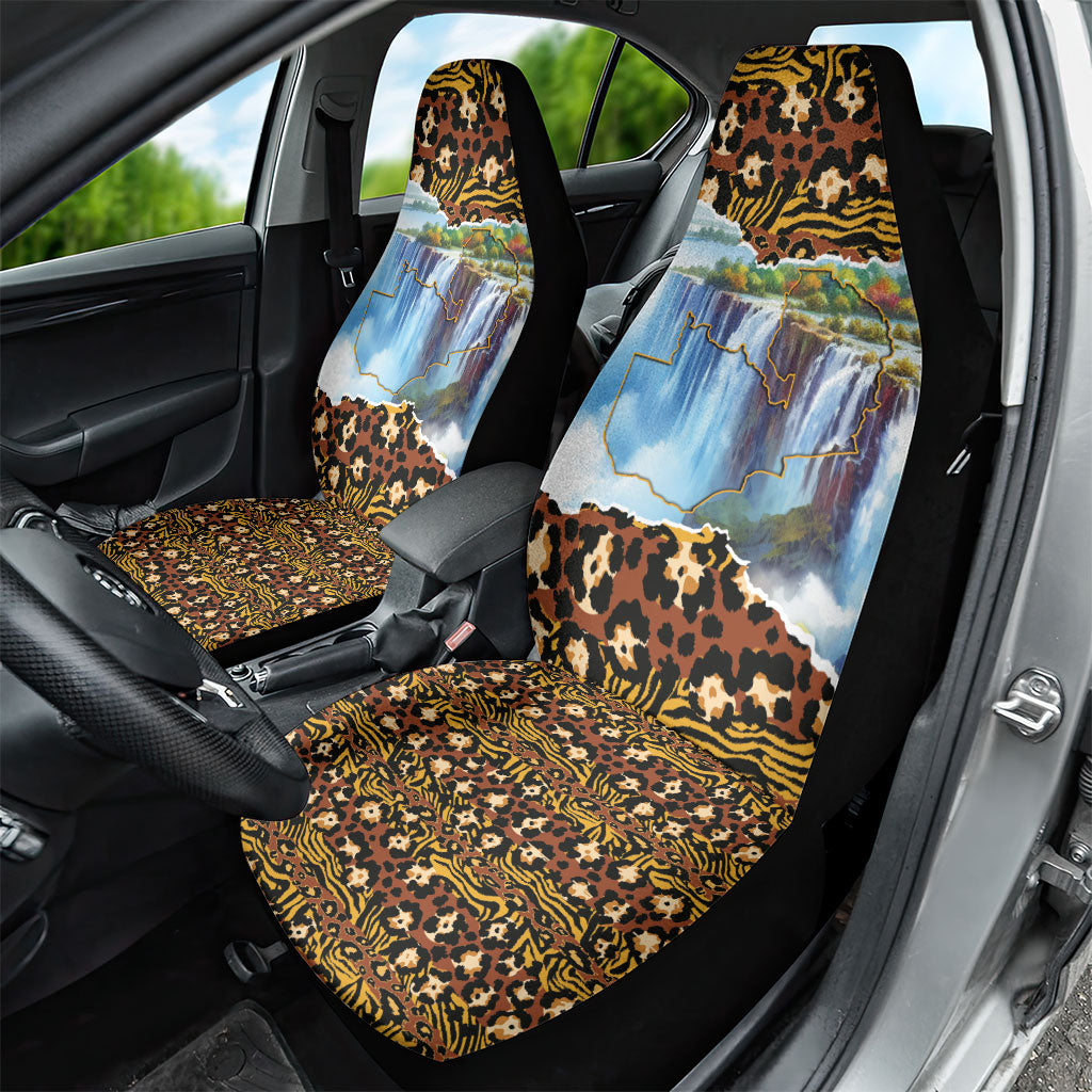Zambian Heritage Independence 1964 Car Seat Cover Traditional African Seamless Pattern