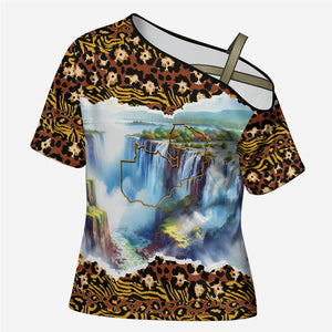 Zambian Heritage Independence 1964 Cross Shoulder Shirt Traditional African Seamless Pattern