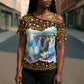 Zambian Heritage Independence 1964 Cross Shoulder Shirt Traditional African Seamless Pattern
