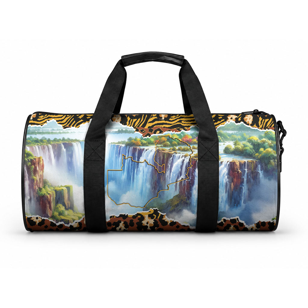 Zambian Heritage Independence 1964 Duffle Bag Traditional African Seamless Pattern