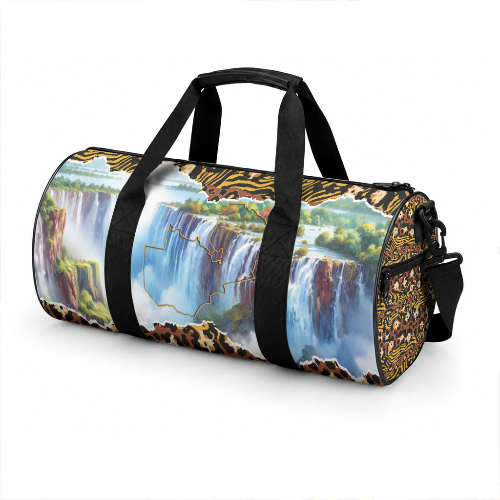 Zambian Heritage Independence 1964 Duffle Bag Traditional African Seamless Pattern