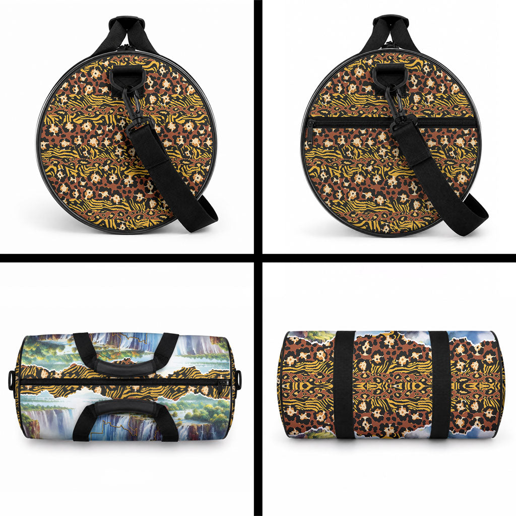 Zambian Heritage Independence 1964 Duffle Bag Traditional African Seamless Pattern