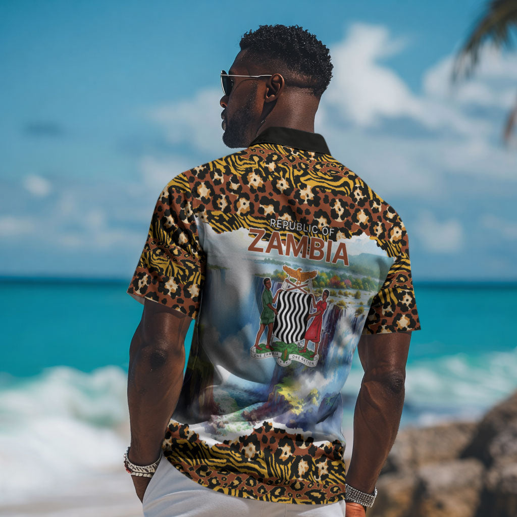 Zambian Heritage Independence 1964 Hawaiian Shirt Traditional African Seamless Pattern
