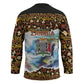 Zambian Heritage Independence 1964 Hockey Jersey Traditional African Seamless Pattern