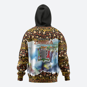 Zambian Heritage Independence 1964 Hoodie Traditional African Seamless Pattern