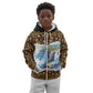 Zambian Heritage Independence 1964 Kid Hoodie Traditional African Seamless Pattern