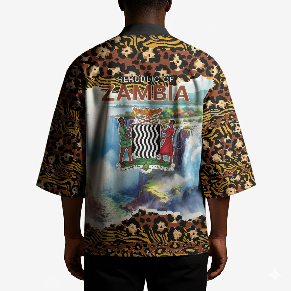 Zambian Heritage Independence 1964 Kimono Traditional African Seamless Pattern