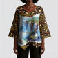 Zambian Heritage Independence 1964 Kimono Sleeve Blouse Traditional African Seamless Pattern