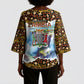 Zambian Heritage Independence 1964 Kimono Sleeve Blouse Traditional African Seamless Pattern