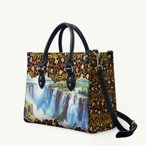 Zambian Heritage Independence 1964 Leather Bag Traditional African Seamless Pattern