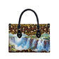 Zambian Heritage Independence 1964 Leather Bag Traditional African Seamless Pattern