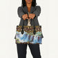 Zambian Heritage Independence 1964 Leather Bag Traditional African Seamless Pattern