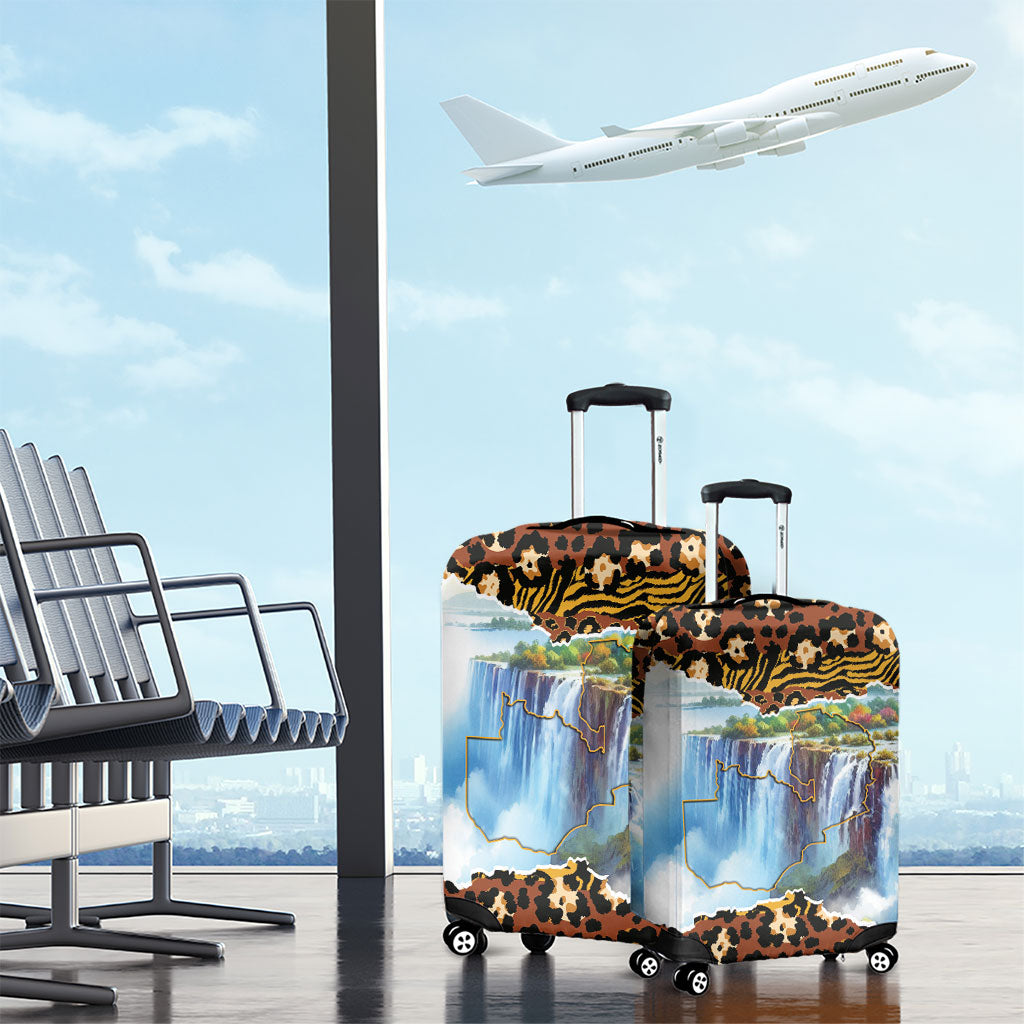 Zambian Heritage Independence 1964 Luggage Cover Traditional African Seamless Pattern