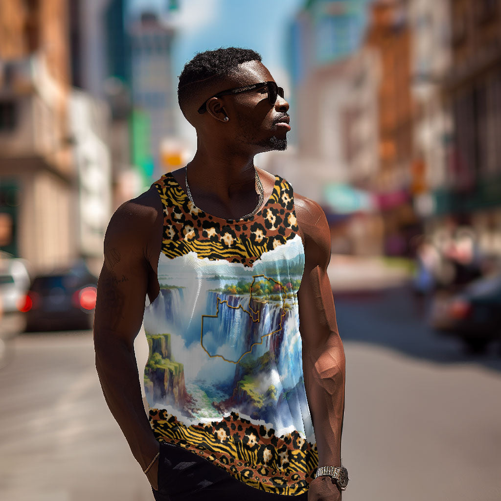 Zambian Heritage Independence 1964 Men Tank Top Traditional African Seamless Pattern