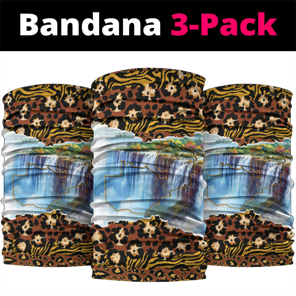 Zambian Heritage Independence 1964 Neck Gaiter Traditional African Seamless Pattern