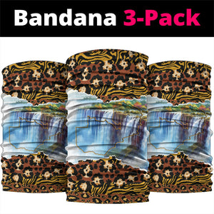 Zambian Heritage Independence 1964 Neck Gaiter Traditional African Seamless Pattern