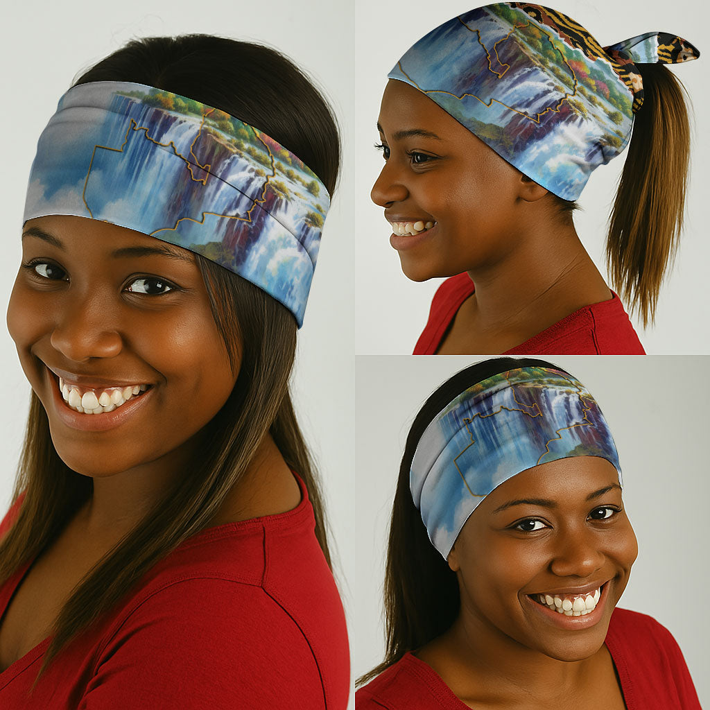 Zambian Heritage Independence 1964 Neck Gaiter Traditional African Seamless Pattern