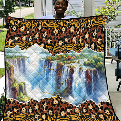 Zambian Heritage Independence 1964 Quilt Traditional African Seamless Pattern