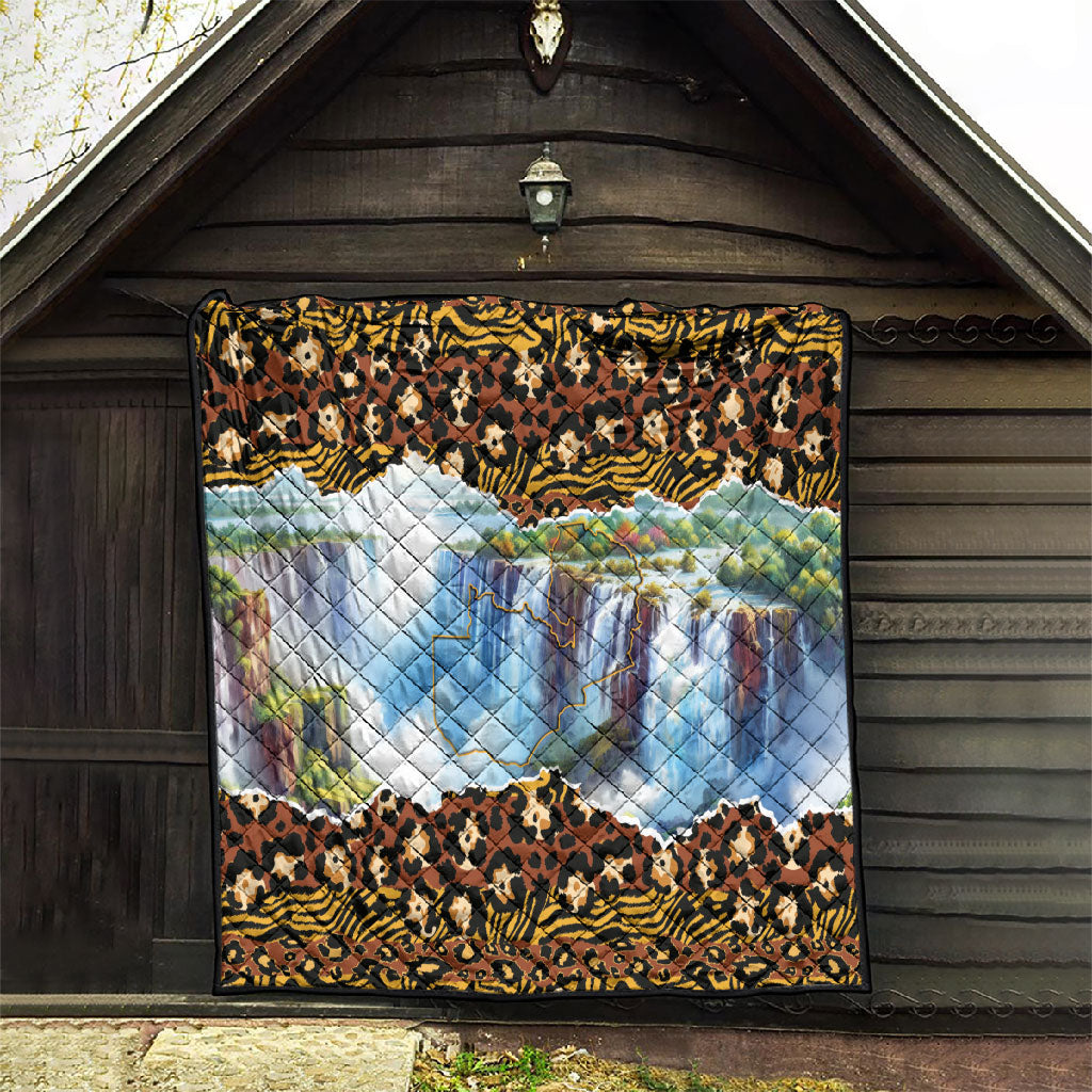 Zambian Heritage Independence 1964 Quilt Traditional African Seamless Pattern