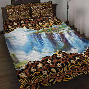 Zambian Heritage Independence 1964 Quilt Bed Set Traditional African Seamless Pattern